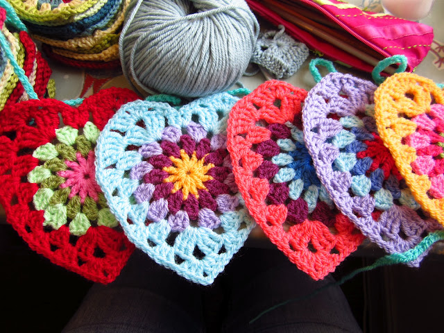 Granny With Hearts Embroidery